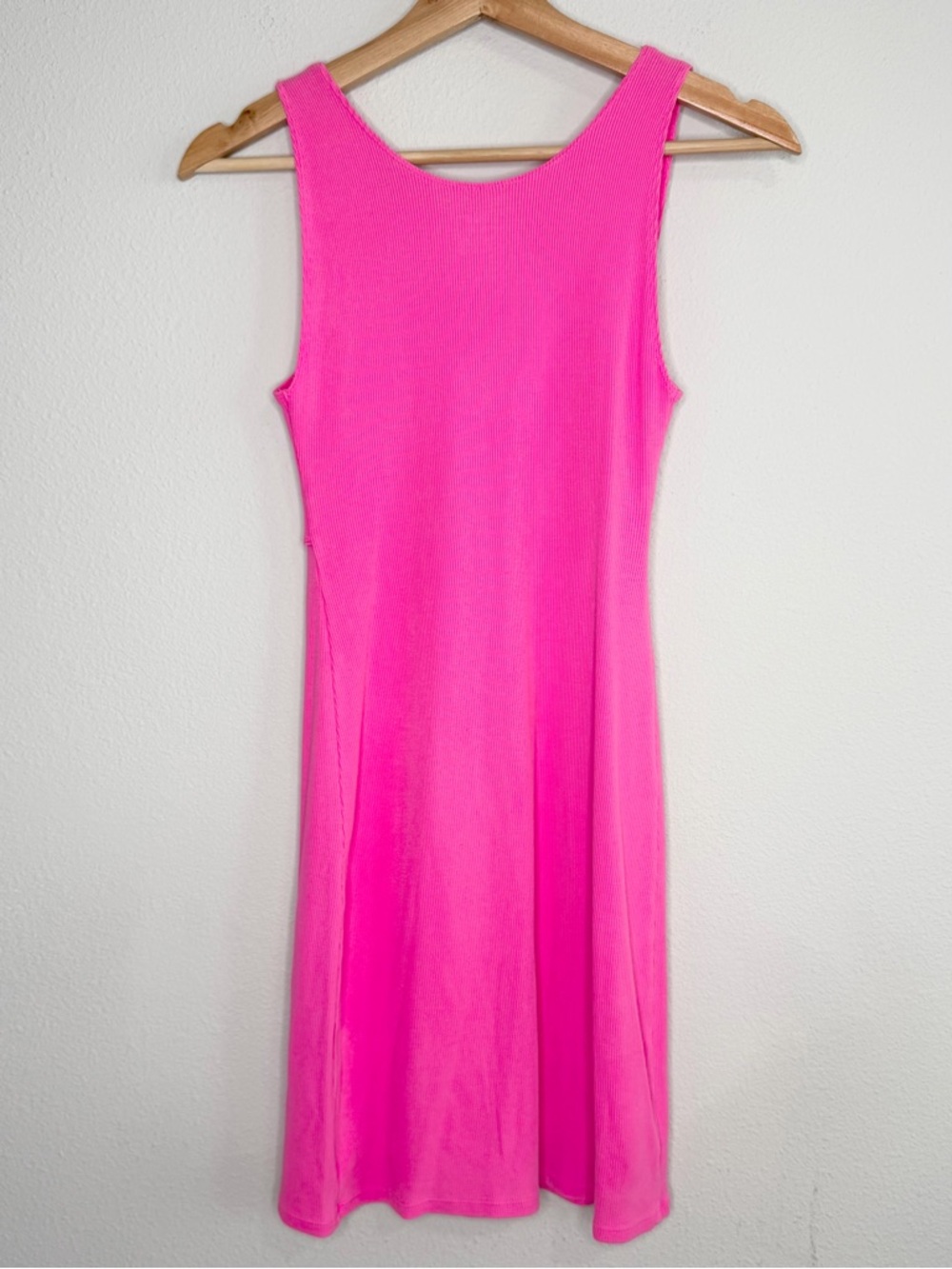 AERIE Sleeveless Twist-Front Pink Mini Dress Size XS - Picture 3 of 6